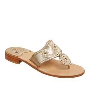 Jack Rogers Flat Sandal Platinum